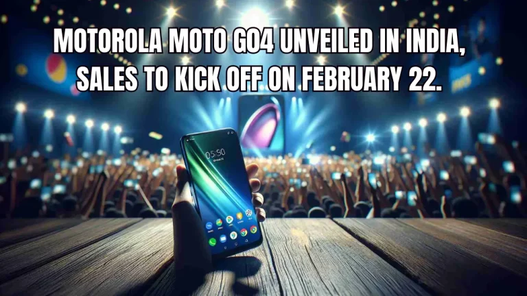 Motorola Moto G04 Unveiled in India, Sales to kick off on February 22.