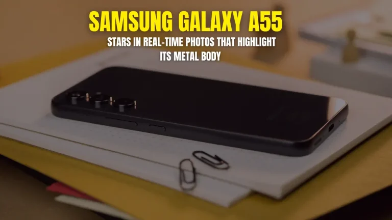 Samsung Galaxy A55 stars in real-time photos that highlight its metal body
