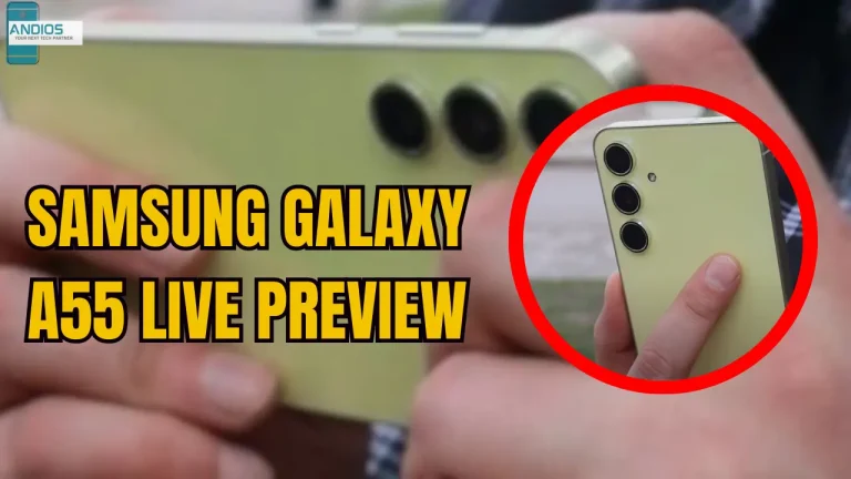 Samsung Galaxy A55 Live Preview with Flat Design and New Image Leak 