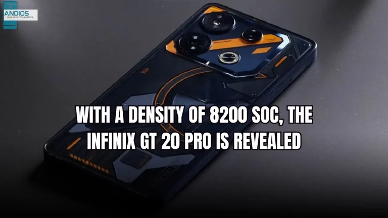 With a density of 8200 SoC, the Infinix GT 20 Pro is revealed